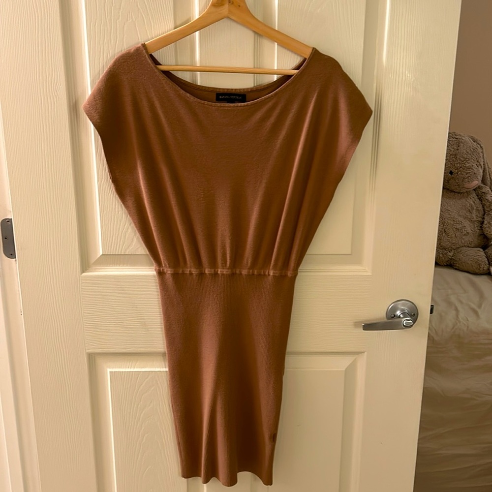Banana republic brown sweater dress